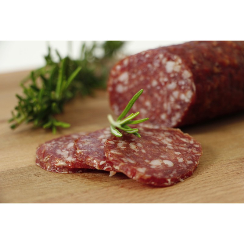Salame di cervo e il suo magnifico colore