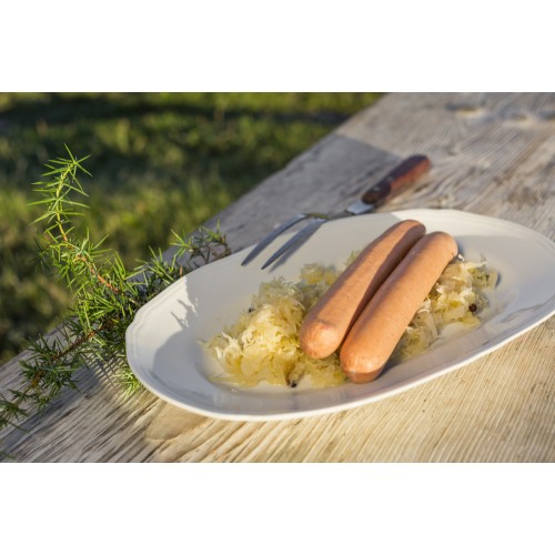 wurstel con crauti e patate