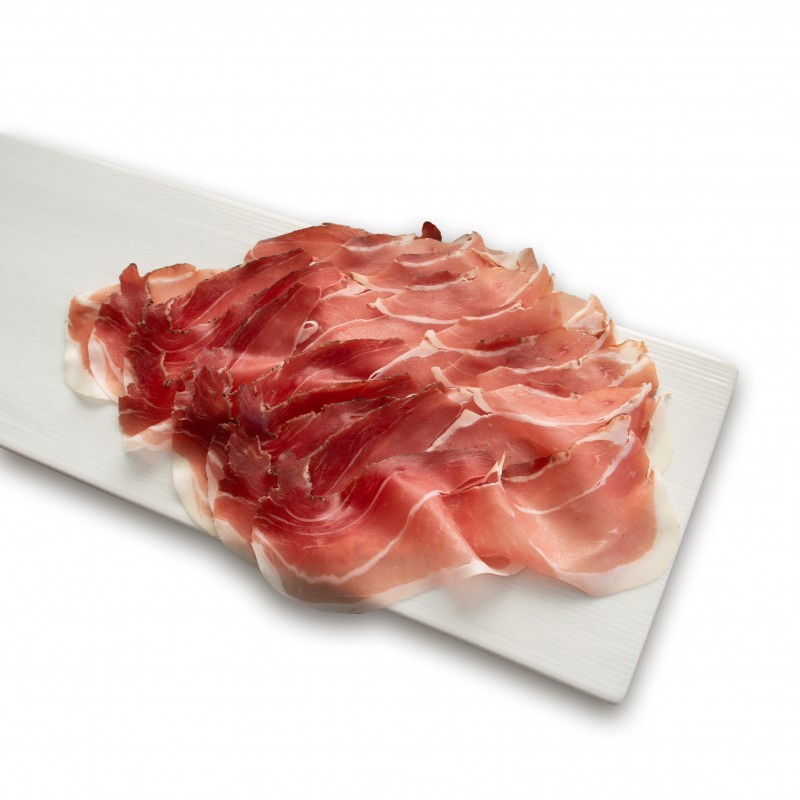 Speck tagliato a fette sottili