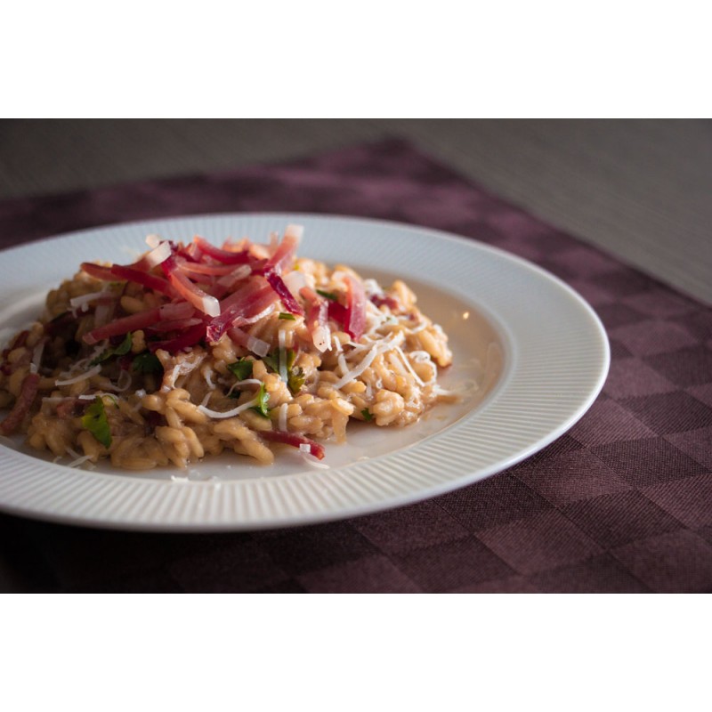 risotto birra e speck