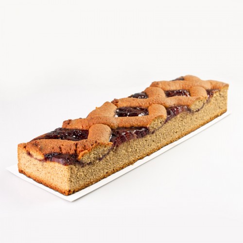 Torta Linzer. Con farina di nocciole, farcitura marmellata di lamponi e mirtilli rossi. 1,2 kg