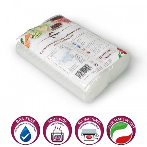 2 rotoli 15 cm x 600 cm goffrati