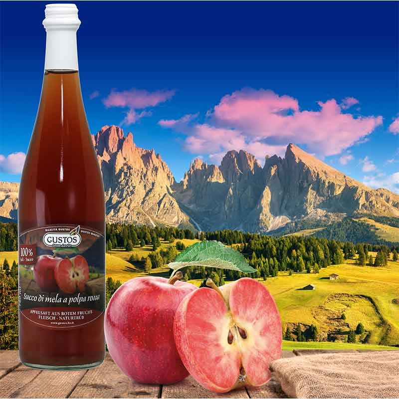 Succo di Mela a polpa rossa - 750 ml