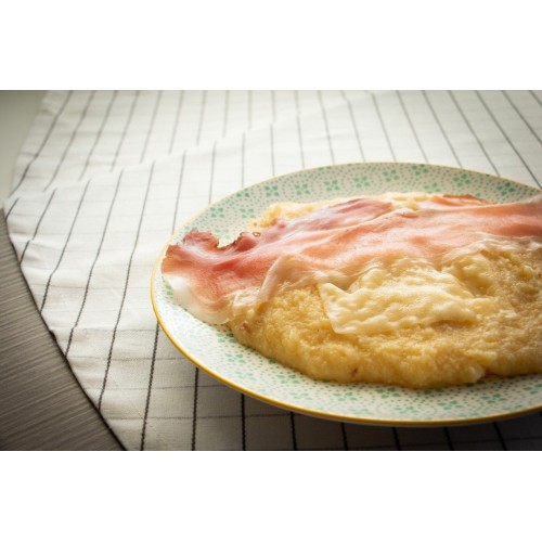 polenta con formaggio e speck