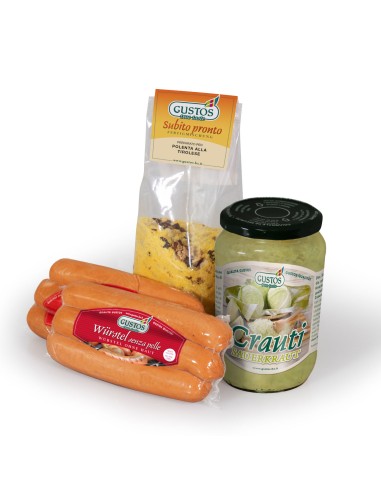 Polenta würstel e crauti