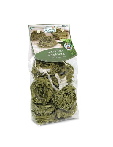 Fettuccine con aglio orsino selvatico