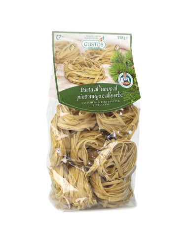 Fettuccine con erbe di montagna e pino mugo confezione