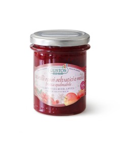 Marmellata di mirtilli rossi selvatici e mela