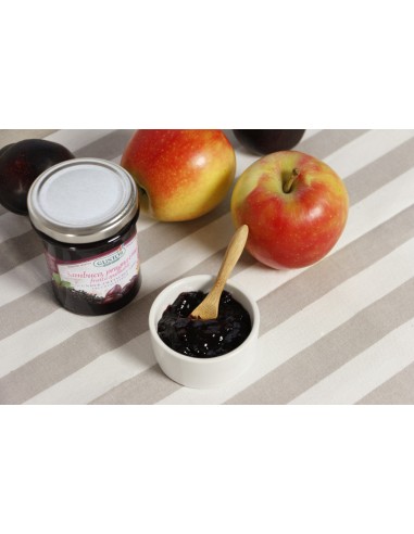 Frutta da spalmare sambuco, prugna e mela