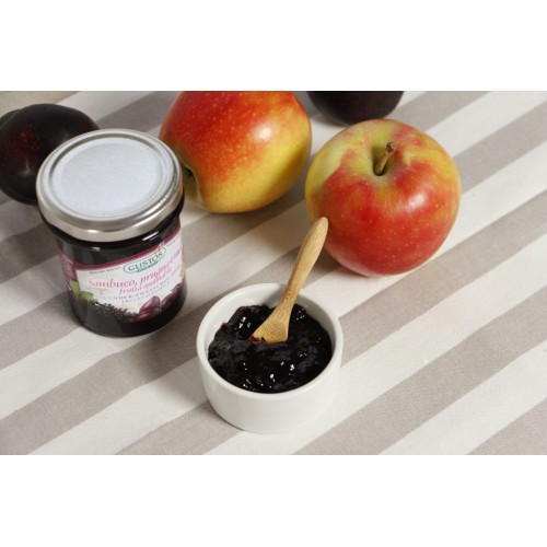 Frutta da spalmare sambuco, prugna e mela