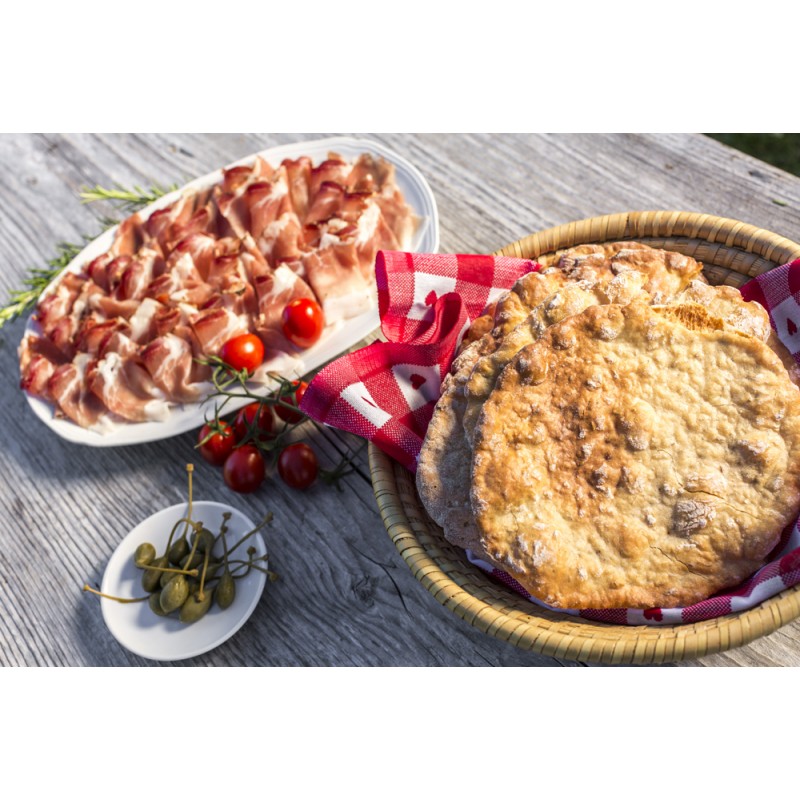 Schüttelbrot con tagliere di Speck