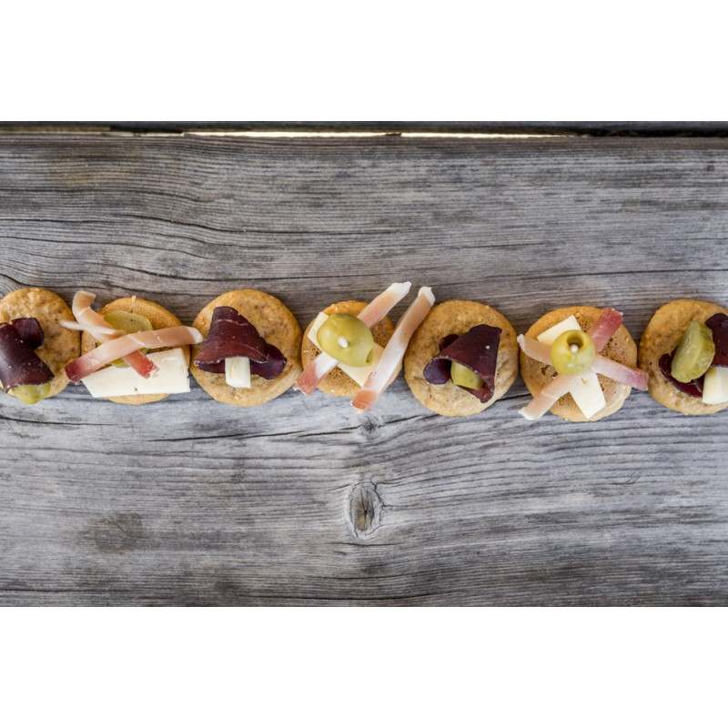 I Mini Schüttelbrot classici sono ideali come stuzzichini per aperitivi