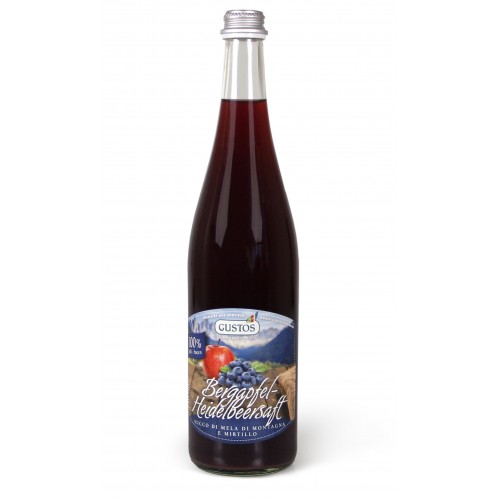Succo di mele e mirtilli 100% naturale