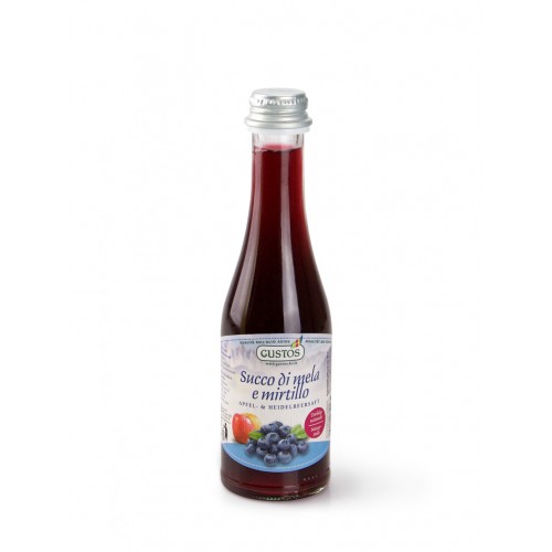 Succo di mele e mirtilli