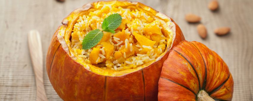 zucca risotto autunno