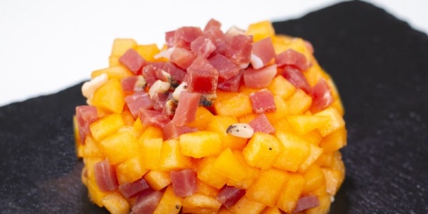 Tartare di melone e Speck