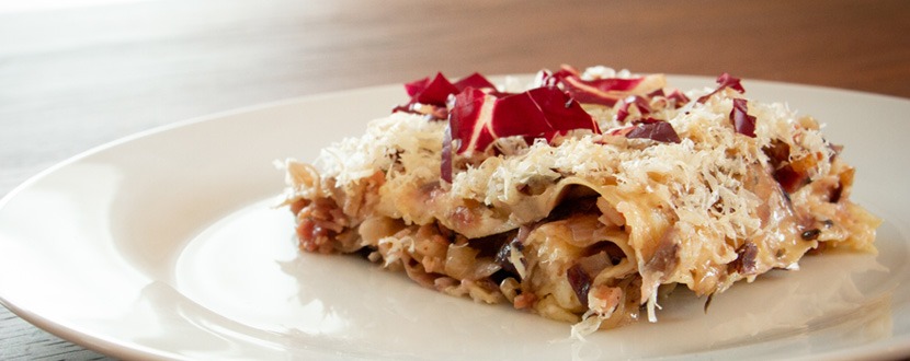 Lasagne Speck e radicchio