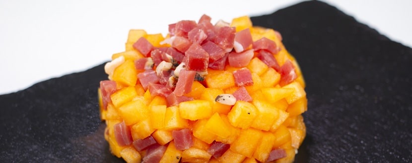 Tartare di melone e Speck